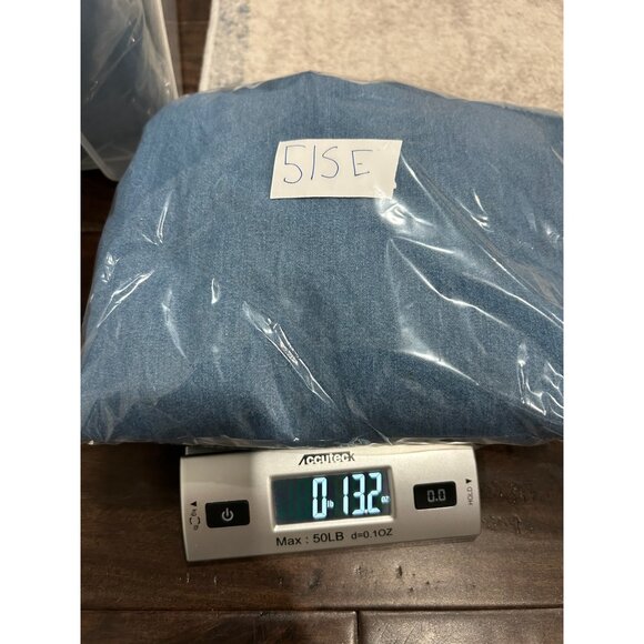 Giorgio Sant Angelo Sz M Denim Shirt Button Down Front Pockets Long Sleeve Blue - Picture 9 of 9